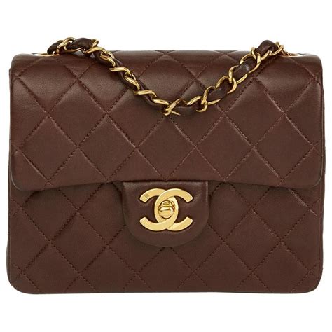 chanel chocolate brown quilted handbag